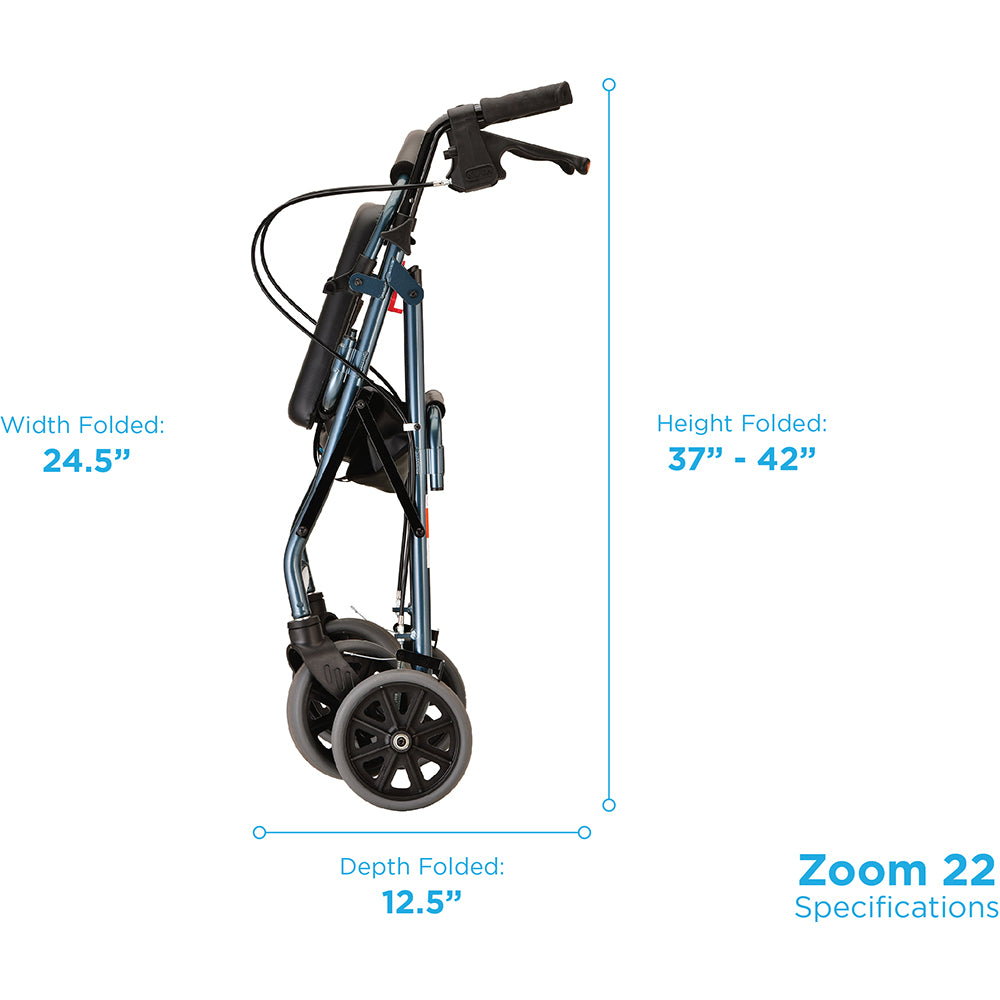Nova Zoom 22 Rollator, 4222BL Blue