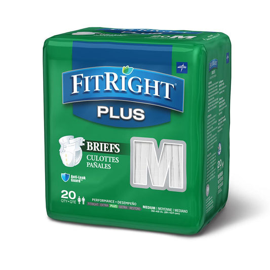 Medline FitRight Plus Brief Size M 80/cs FITPLUSMD