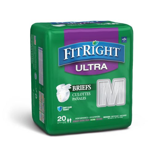Medline FitRight Ultra Brief Size M FITULTRAMD