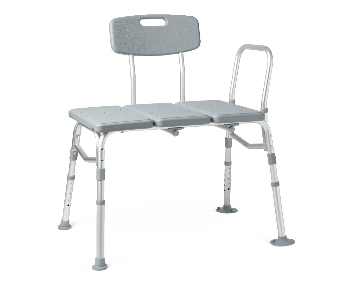 Medline Transfer Bench with Back, 400lbs Capacity G3-100KBX1