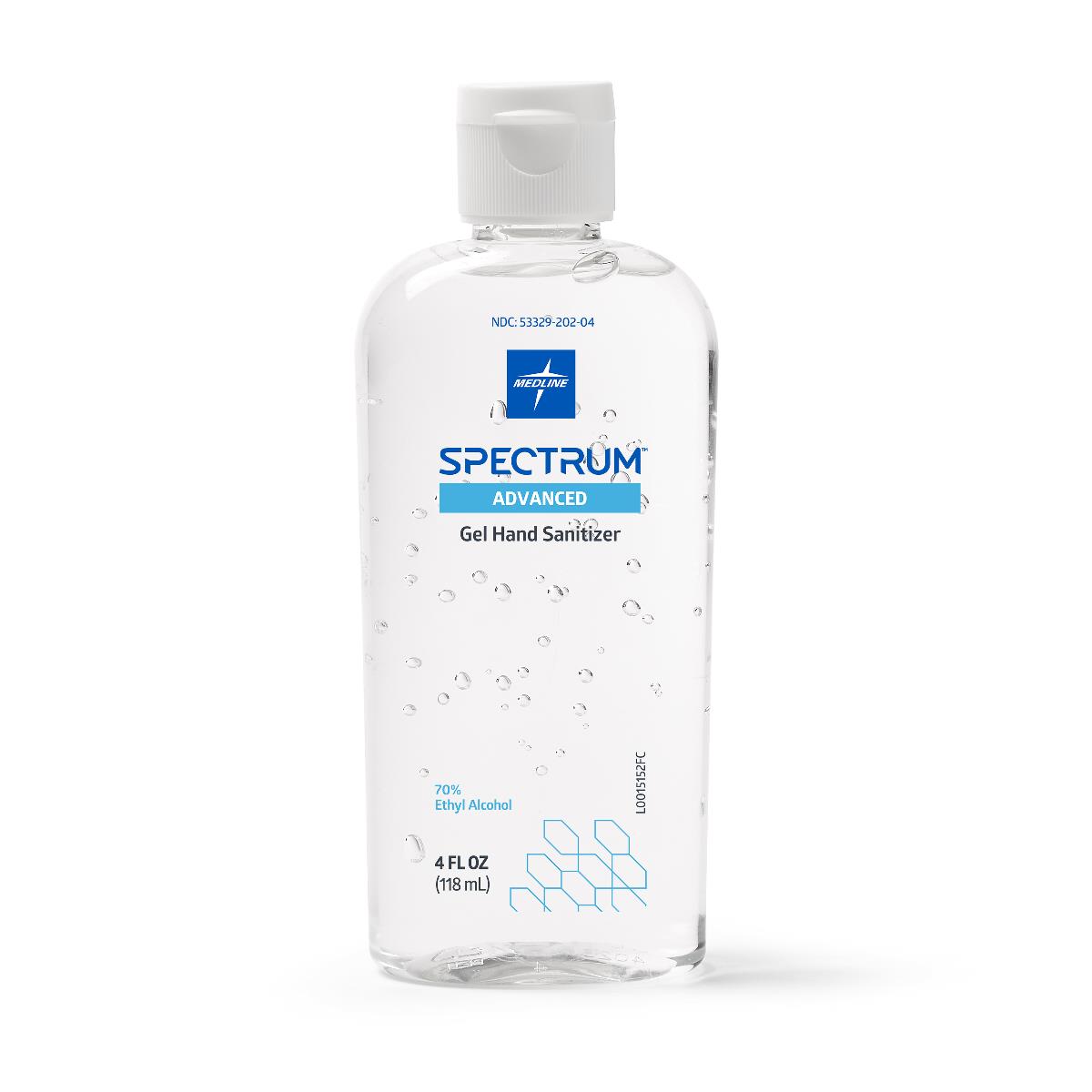 Medline Spectrum Gel Hand Sanitizer 4oz HH70G04H