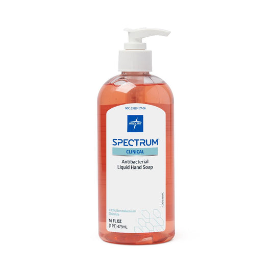 Spectrum Clinical Antibacterial Hand Soap, 16 oz. Bottle HHABSP16H