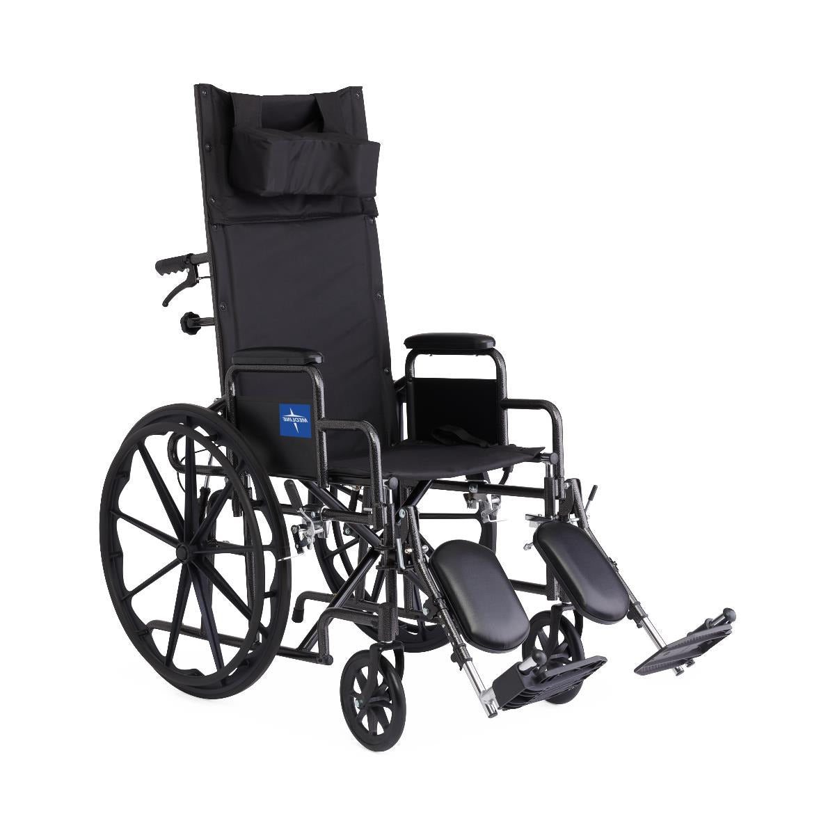 Guardian Reclining Wheelchair w/Desk Length Arms 18" Wide KR188N21E