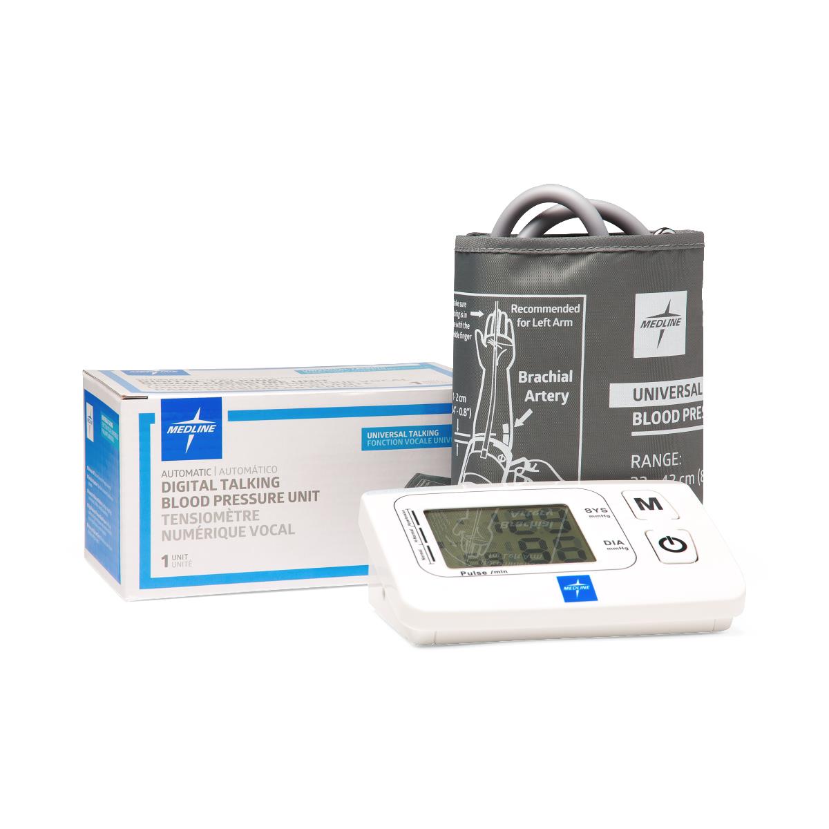 Medline Automatic Talking Digital Blood Pressure Unit, MDS1001UT