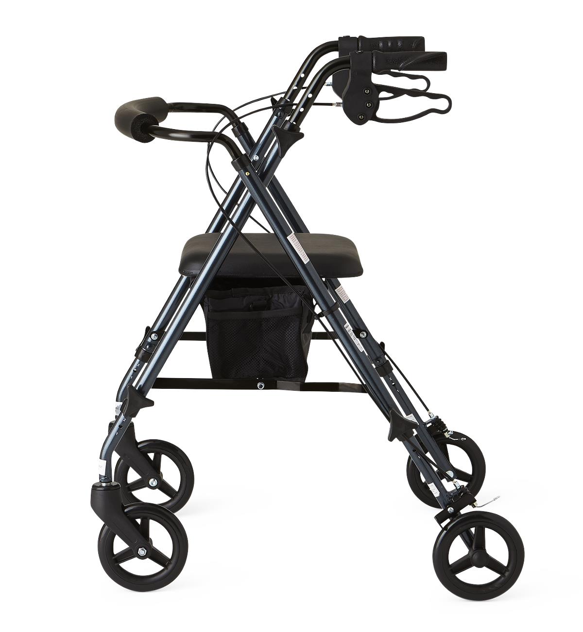 Medline Superlight Rollator, Smoky Blue MDS86825SLB
