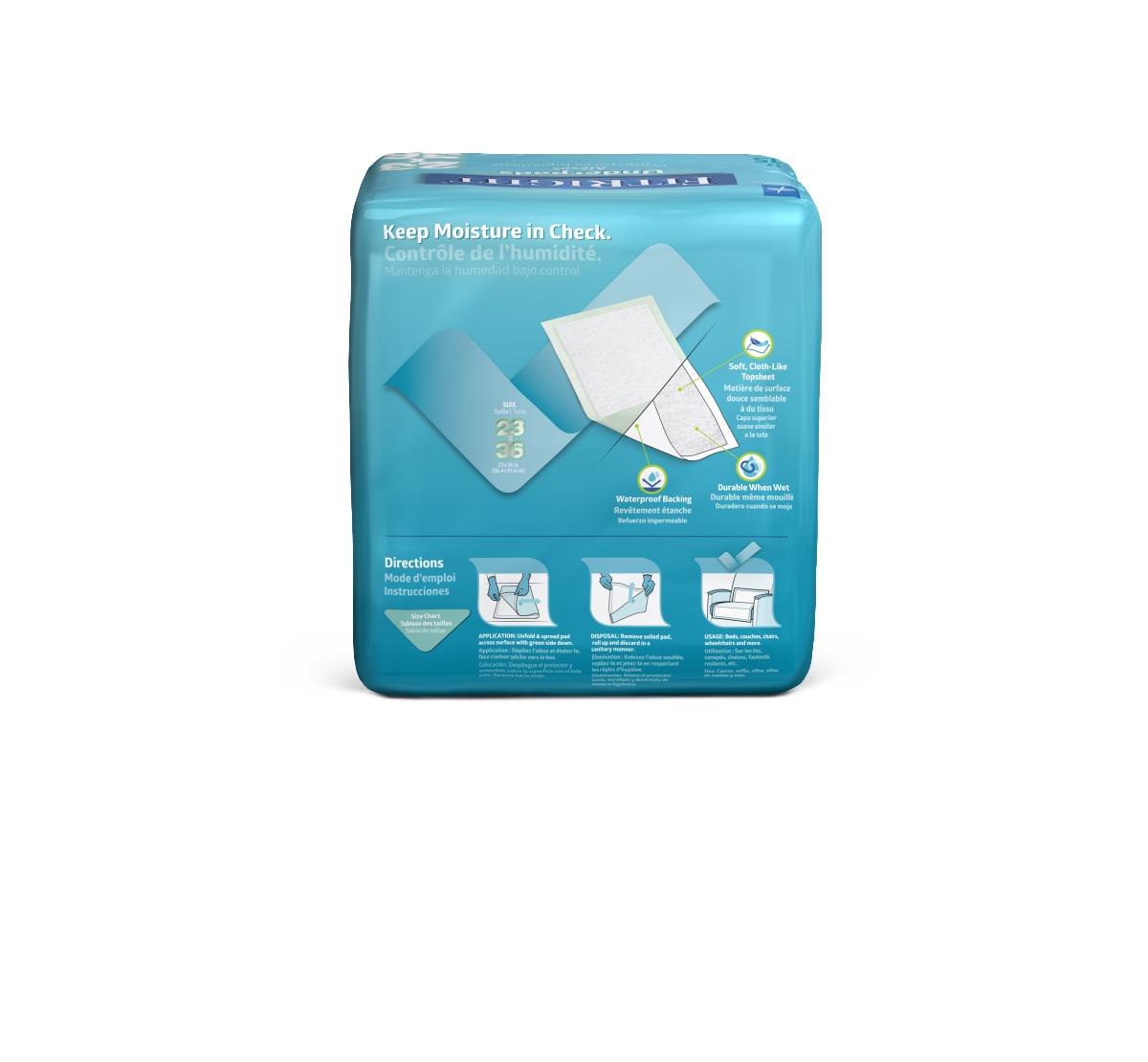 Medline FitRight Underpads 23" x 36" 15/bg MSC281150Z