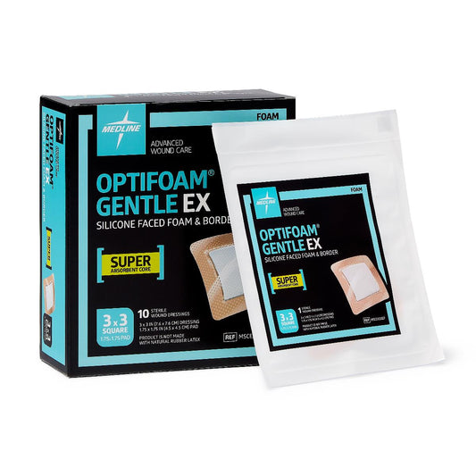 Optifoam Gentle EX 3x3 Foam Dressing MSCEX33EP
