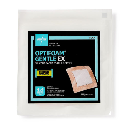 Optifoam Gentle EX 4x4 Foam Dressing MSCEX44EP
