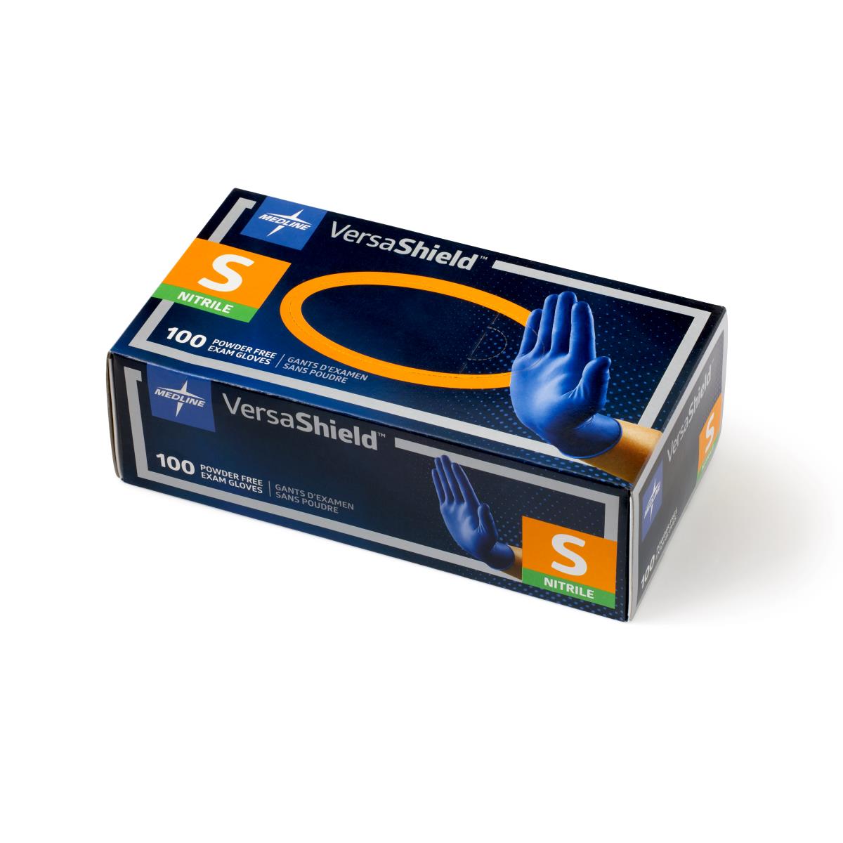 VersaShield Textured Nitrile Exam Gloves Size S 10bx/cs VS311S