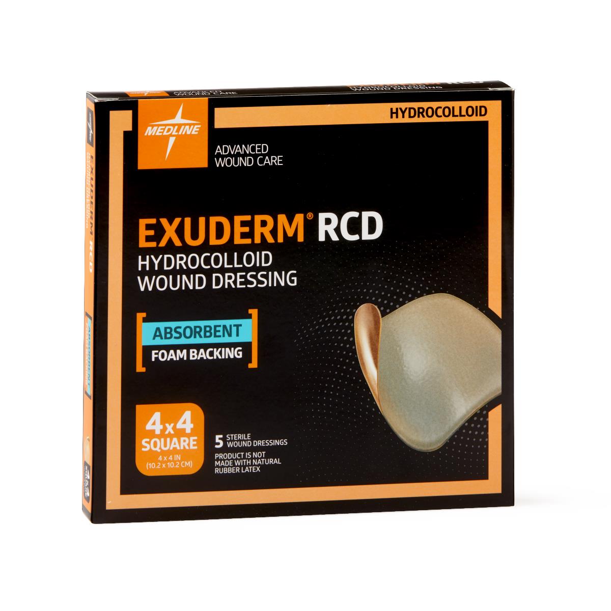 Exuderm RCD 4x4 Hydrocolloid Dressing 5/bx MSC5200