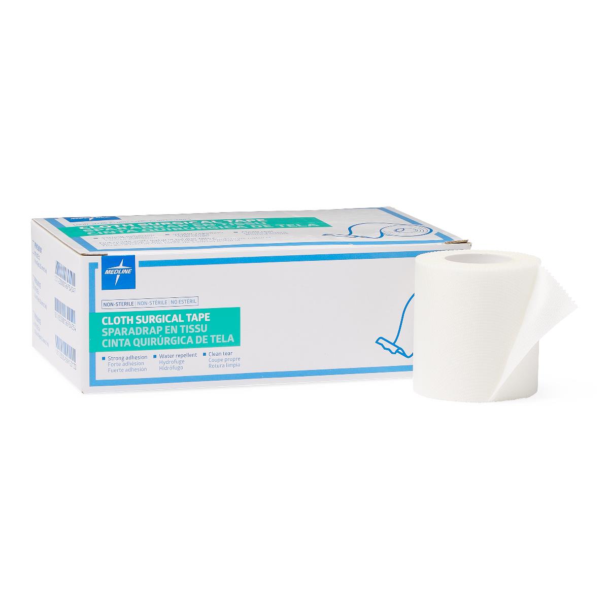 Medline Silk-Like Cloth Tape, 2" x 10 yd 6/bx PRM260102H