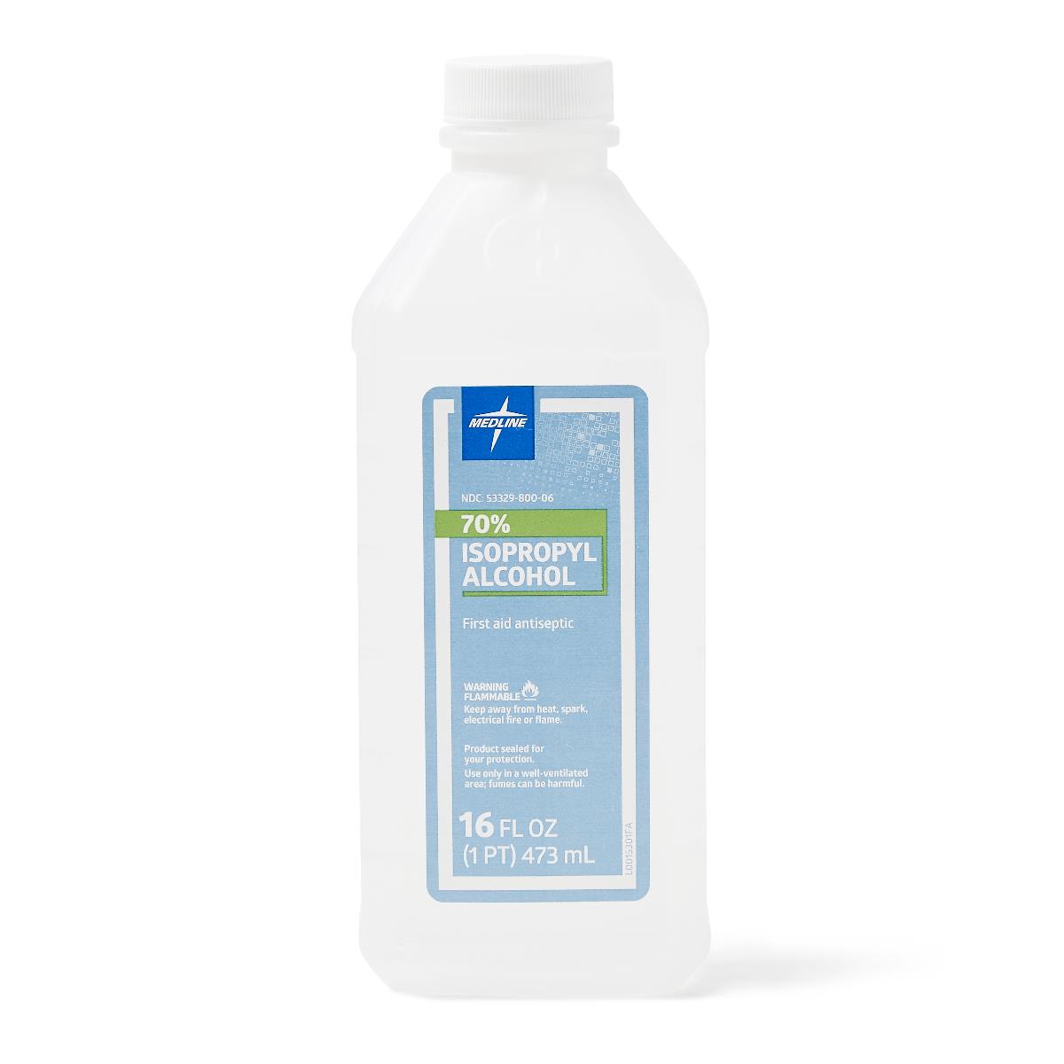 Medline 70% Isopropyl Rubbing Alcohol, 16 oz. MDS098003ZH