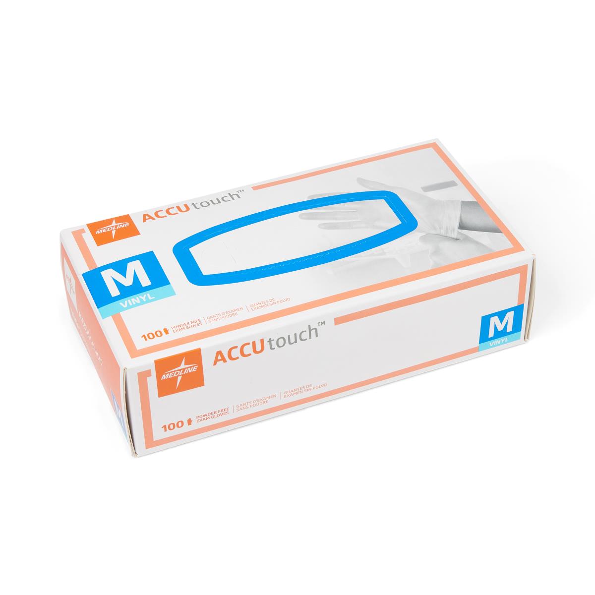 Accutouch Synthetic Vinyl Exam Glove, Size M MDS192075H 100/bx