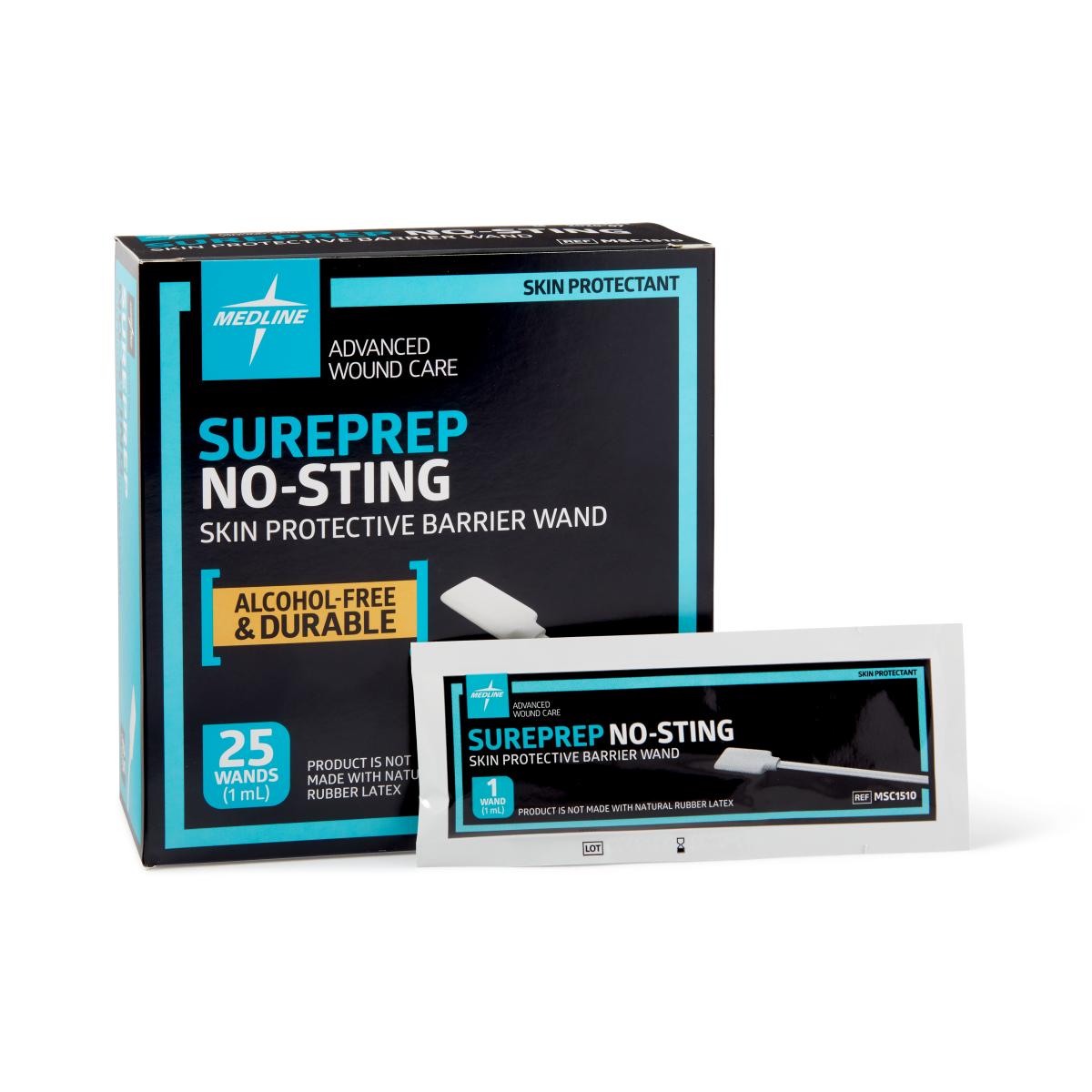 Medline Sureprep No-Sting Protective Barrier, 1ml Wand 25/bx MSC1510Z