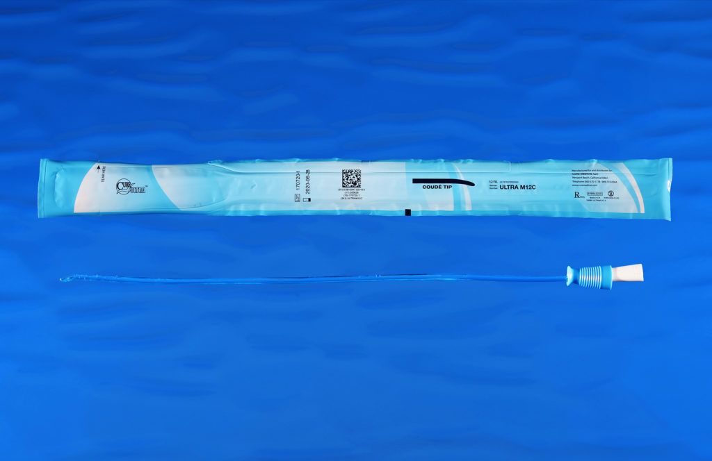 Cure Medical ULTRAM10C PVC Intermittent Catheter, 10fr. 16 inch, 30/bx