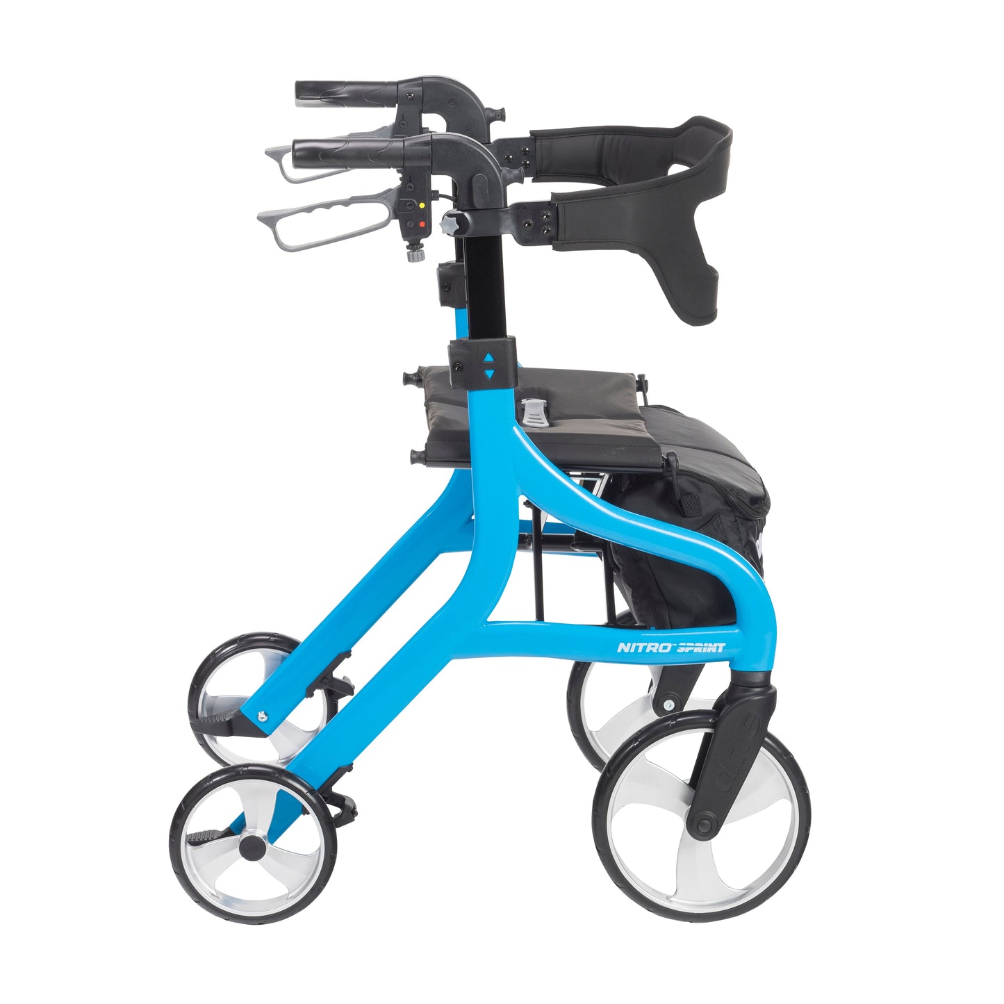 Drive Nitro Sprint Rollator 102662BL-H, Short Height Blue