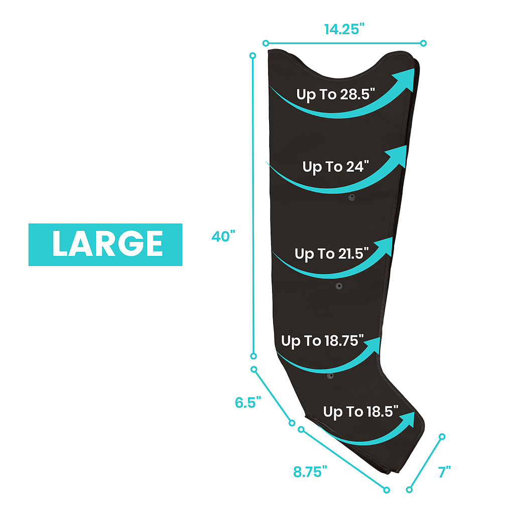 Large Replacement Leg Sleeves for RHB1019 Compression System, RHB1097L