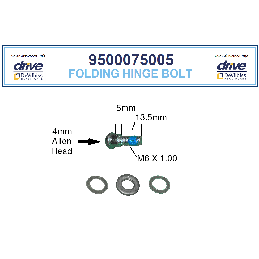 Replacement parts list for Drive Duet 795 combo Rollator