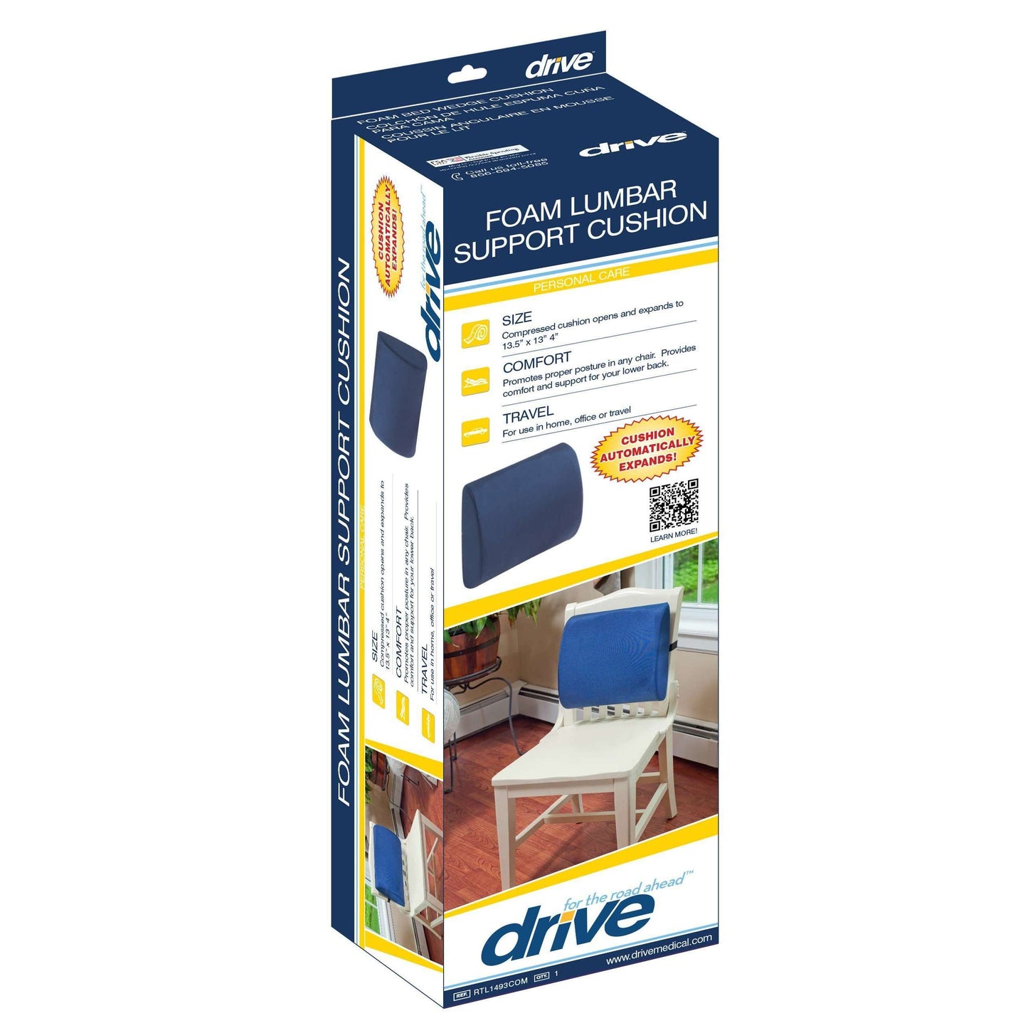 Drive rtl1493com Compressed Lumbar Cushion