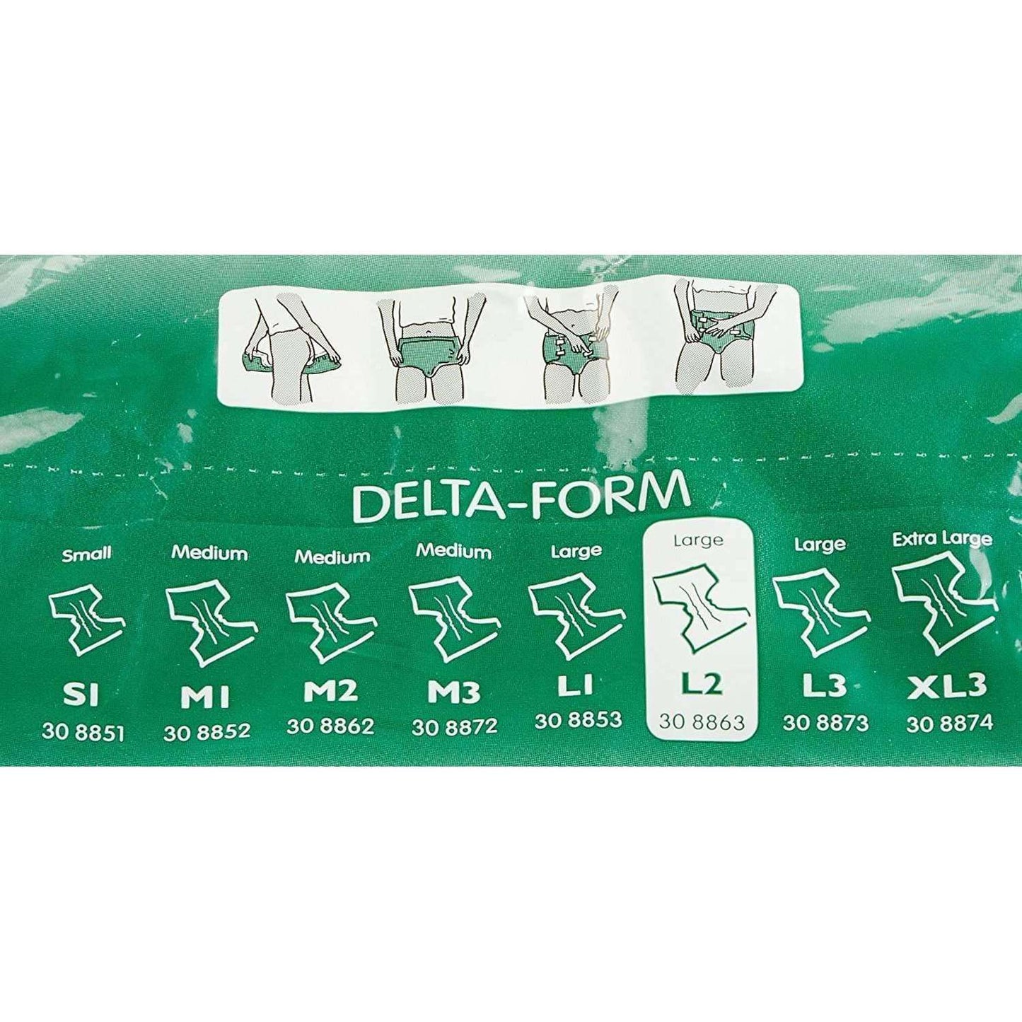 Abena Delta-Form L2 Adult Brief, Large 80/cs, 308863