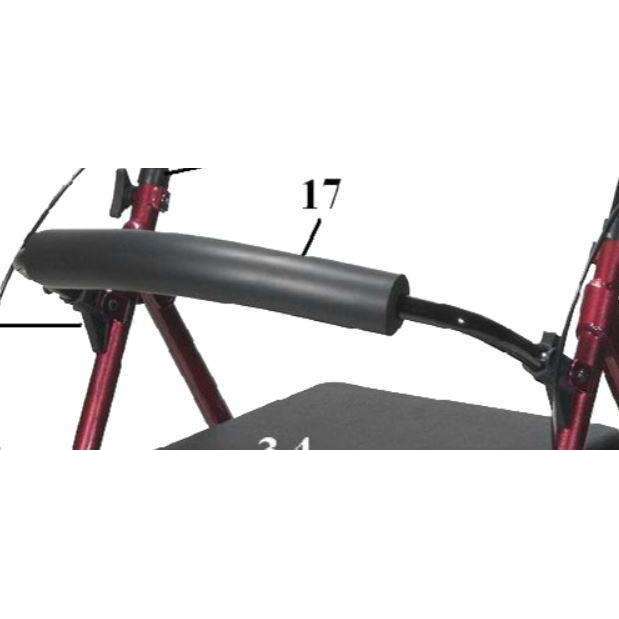 Backrest Replacement for Drive RTL10261 series rollator, 9505W1026117