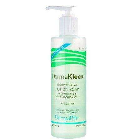 DermaRite DermaKleen Antimicrobial Soap 7.5 oz. Pump Bottle, 0098