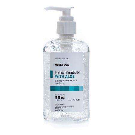 McKesson 8 oz. Pump Bottle Hand Sanitizer with Aloe, 16-1069