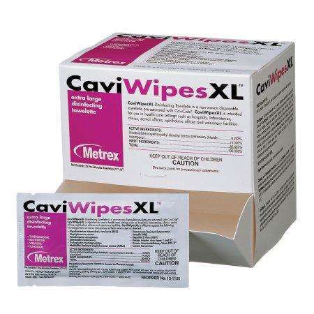 Metrex 13-1155 CaviWipes Alcohol Based Surface Disinfectant bx/50 single packets