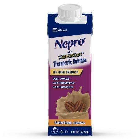 Nepro Carb Steady Butter Pecan 8oz Carton, 64798 24/Cs