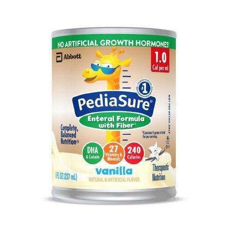 Pediasure 1.0 Oral/Tube Feeding Formula 8oz W/Fiber 67403, Vanilla 24/cs