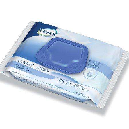 TENA Classic Rinse-Free Bath Scented Wipe 48/pack, 65724