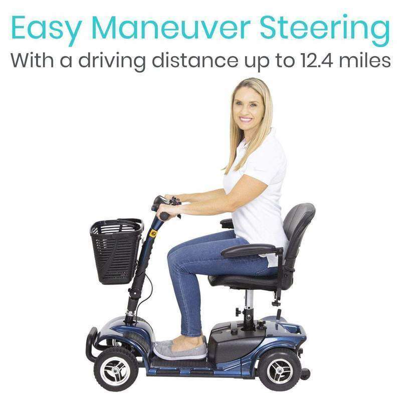 Vive Health 4 Wheel Mobility Scooter, Blue MOB1027BLU