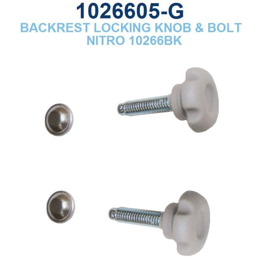 Replacement Backrest Knobs for Drive Medical Nitro HD Rollator, 1026605-G
