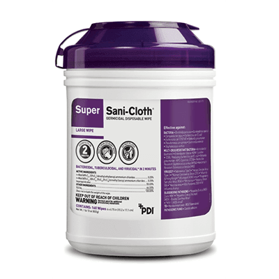 PDI Q55172 Super Sani-Cloth XL Disinfectant Wipe 12/Case