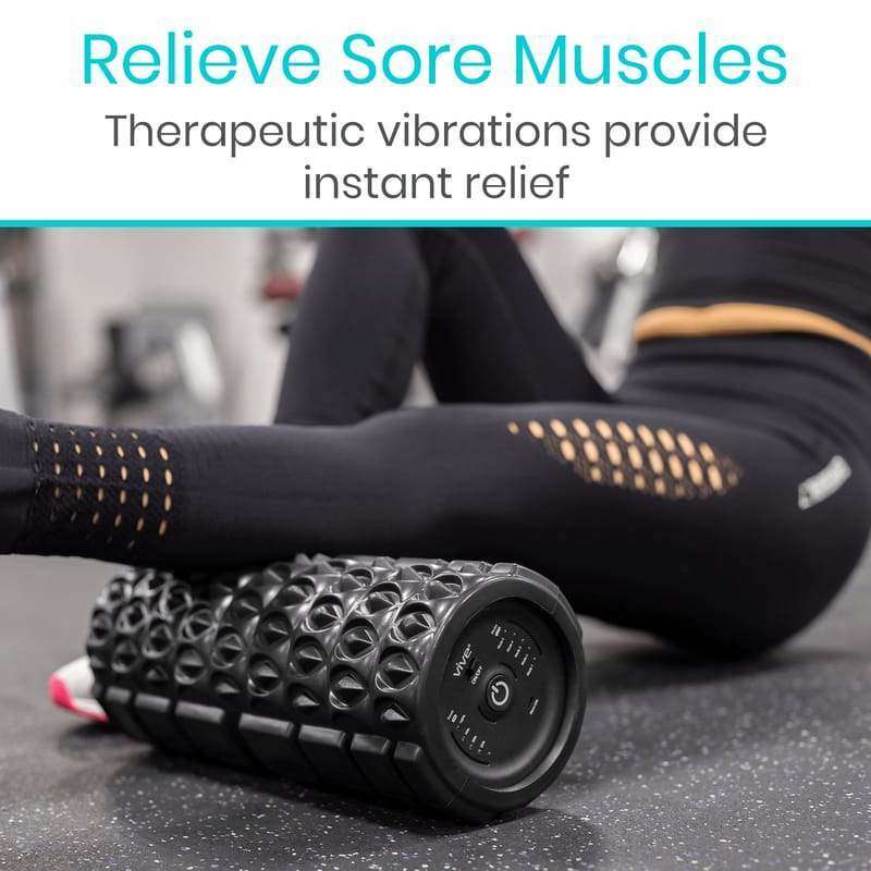 Vive Health 5 Speed Vibrating Fitness Roller, RHB2019BLK