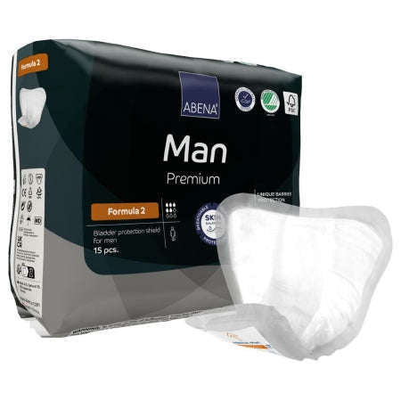 Abena Man Premium Formula 2 9x11 inch Pad, 15/pk