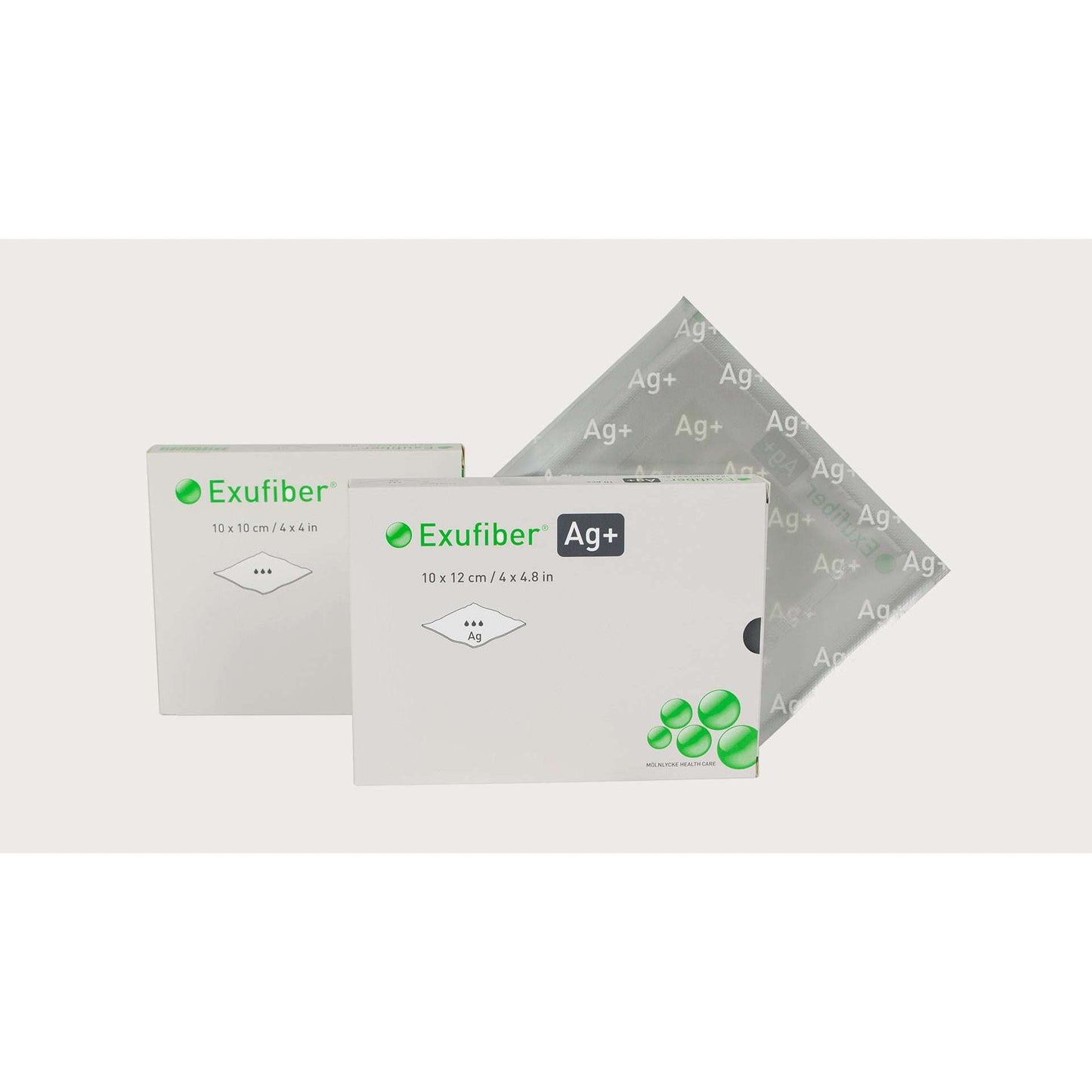 Exufiber Ag+ 2x2 Silver Gelling Dressing, 603421 each