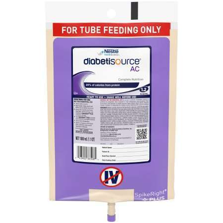 Nestle Diabetisource AC 33.8oz tube feeding formula, 36508100 each