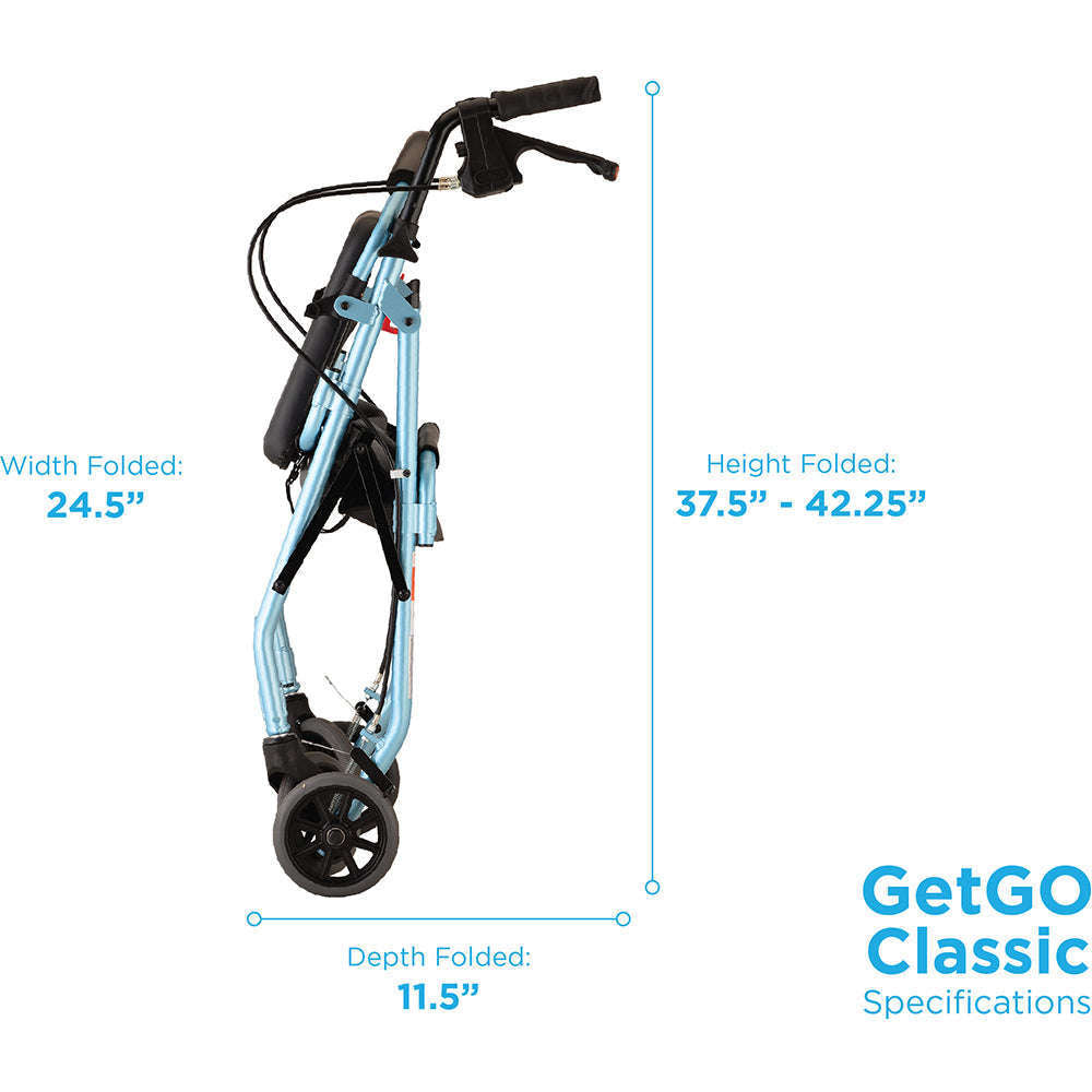 Nova GetGO Standard Rollator, 4202CDB Sky Blue