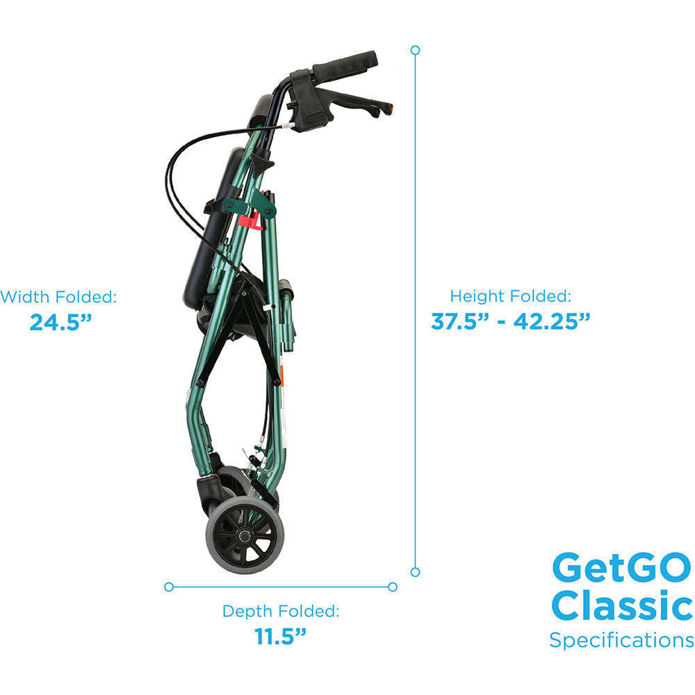 Nova GetGO Standard Rollator, 4202CGN Green