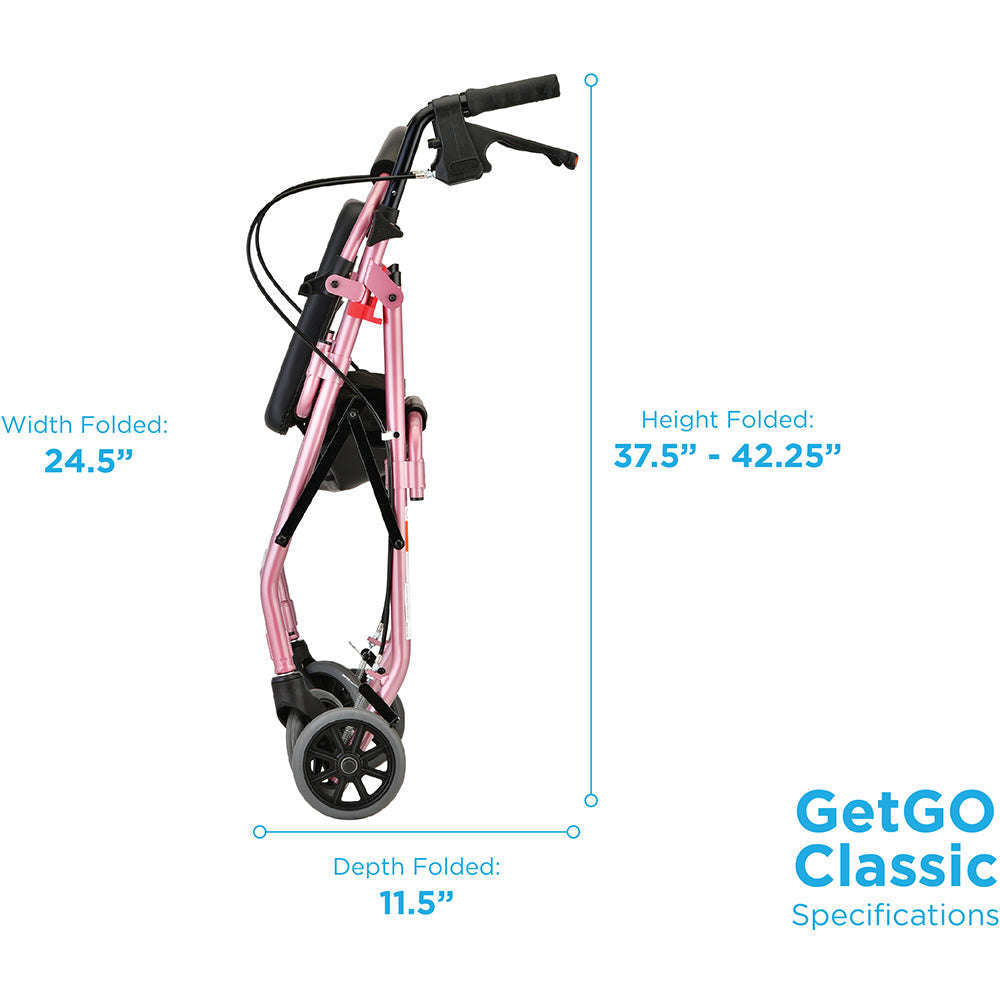Nova GetGO Standard Rollator, 4202CPK Pink