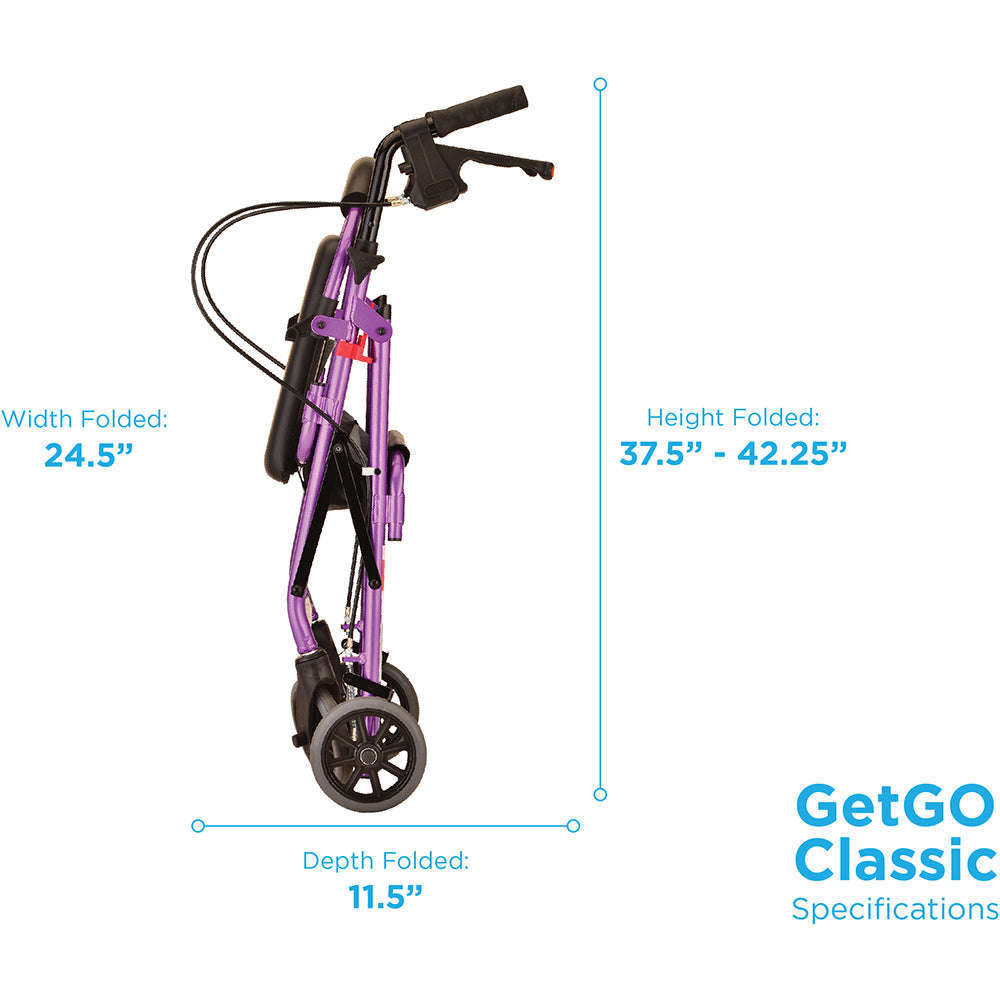 Nova GetGO Standard Rollator, 4202CPL Purple
