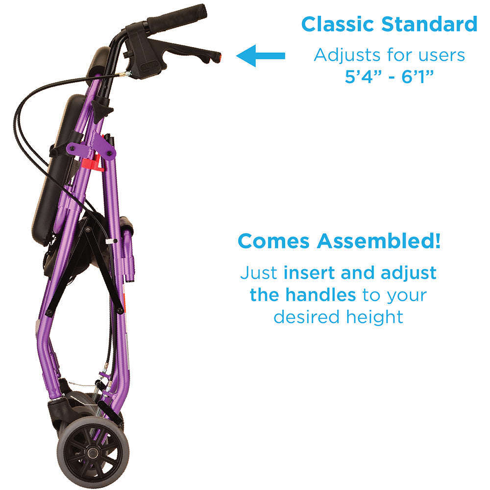 Nova GetGO Standard Rollator, 4202CPL Purple