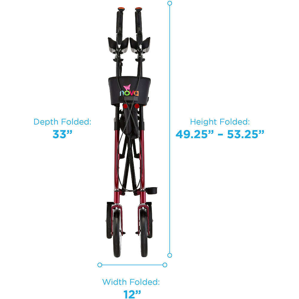 Nova Phoenix Rise Up Rollator, 4801RD Red