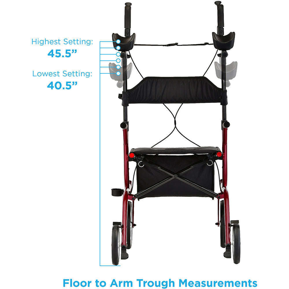 Nova Phoenix Rise Up Rollator, 4801RD Red