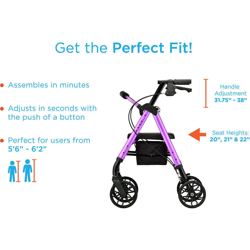 Nova Star 8 Rollator, 4288DB Sky Blue
