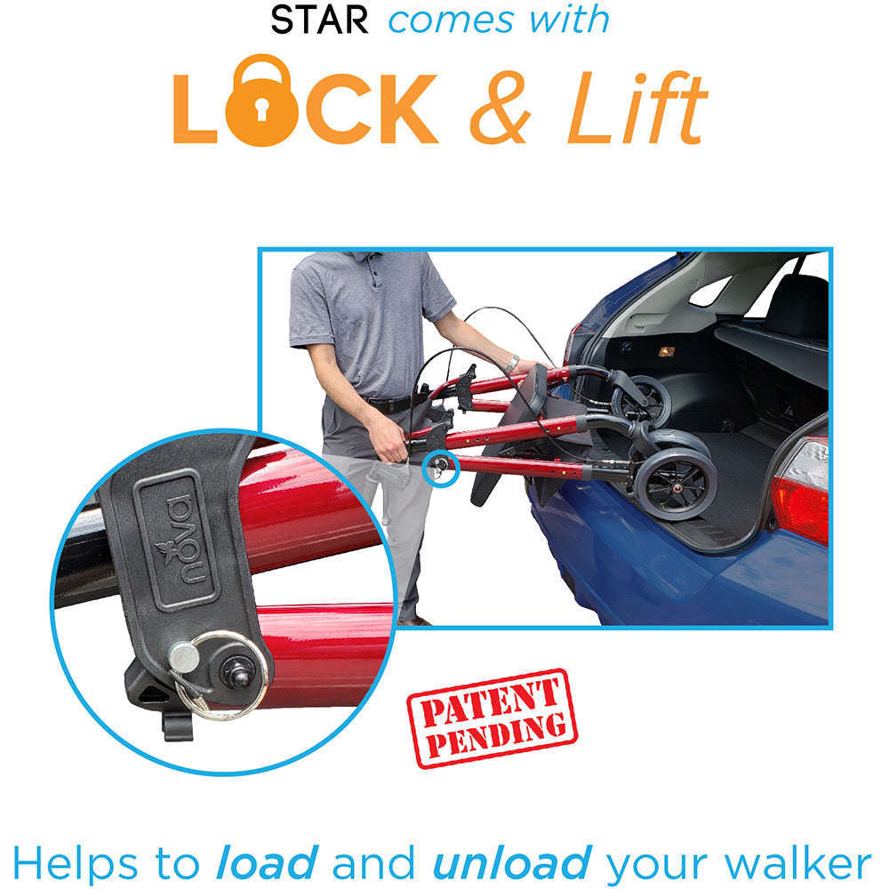 Nova Star 8 Rollator, 4288DB Sky Blue