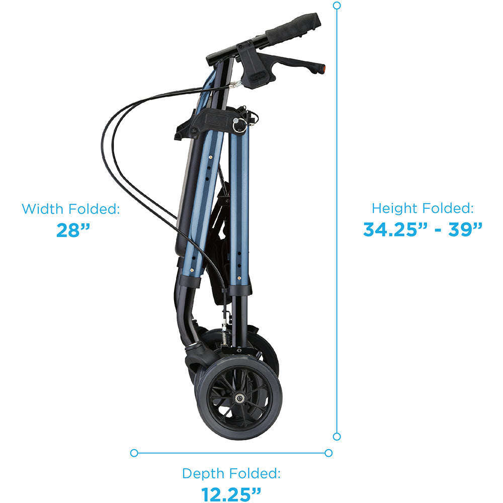 Nova Star Heavy Duty Petite Rollator, 4279BL Blue