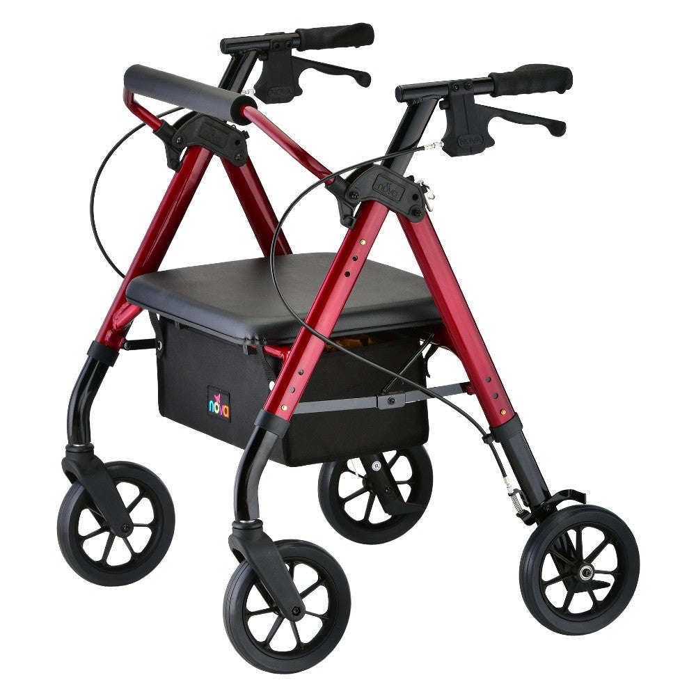 Nova Star Heavy Duty Rollator, 4289RD Red