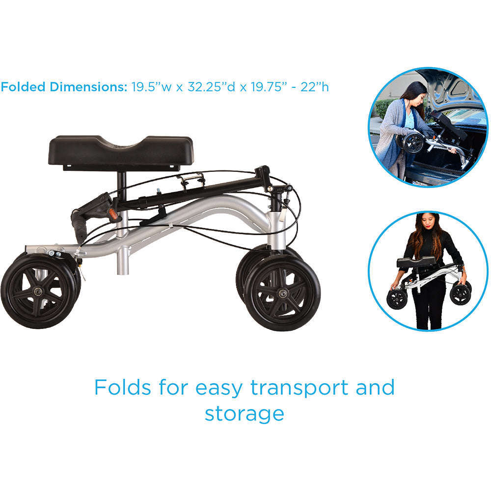 Nova Turning Knee Walker, TKW-12 Silver